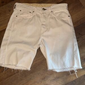 rag & bone Off-White Maya High Rise Walking  Jean Shorts size 28